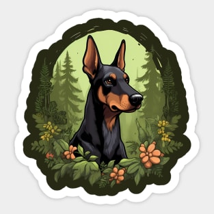 Majestic Doberman Sticker